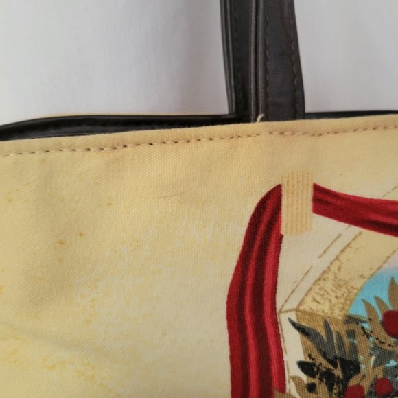 Beaded Art Purse Handbag Satchel Tropical Floral double handle Vintage Art Deco - Picture 4 of 14